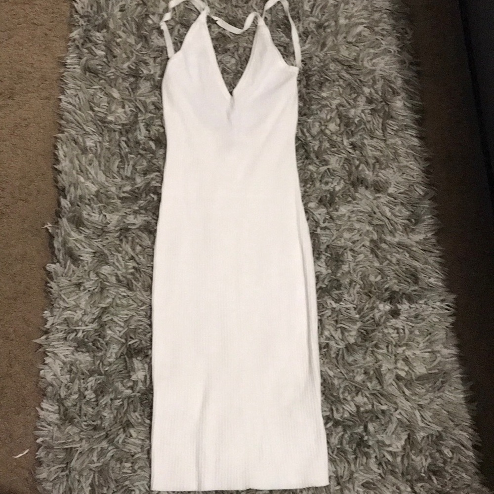 Adria midi dress off white
